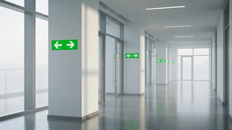 Le rôle des panneaux de signalisation d'évacuation